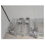 NEW IDESIGN 10 PIECE CLEAR PLASTIC STORAGE CONTAINERS