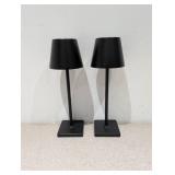 2 BEAM COLUMN RECHARGEABLE TABLE LAMPS