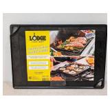 LODGE CAST IRON DOUBLE SIDED GRILL/GRIDDLE