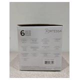 NEW 6PC. FORTESSA JUPITER GRAY GLASS BOWLS