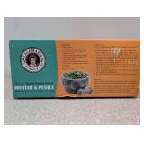 NEW CASA MARIA 8.5” MARBLE DOUBLE SIDED MORTAR & PESTLE
