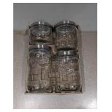 MASON CRAFT & MORE 4PC. GLASS CANISTER SET