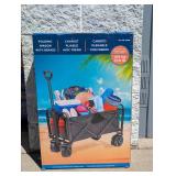 FOLDING WAGON WITH BRAKES