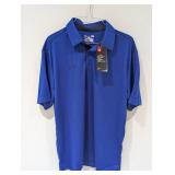 NEW UNDER ARMOUR LARGE MENS GOLF POLO (BLUE)