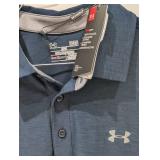 NEW UNDER ARMOUR LARGE MENS GOLF POLO (NAVY)