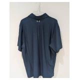 NEW UNDER ARMOUR LARGE MENS GOLF POLO (NAVY)