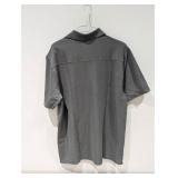 NEW UNDER ARMOUR LARGE MENS GOLF POLO (GRAY)