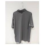 NEW UNDER ARMOUR LARGE MENS GOLF POLO (GRAY)