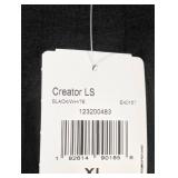 NEW ADIDAS EXTRA LARGE LONG SLEEVE SHIRT (BLACK)