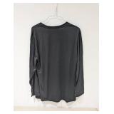 NEW ADIDAS EXTRA LARGE LONG SLEEVE SHIRT (BLACK)