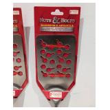 2 NEW NUT & BOLTS BARBECUE SPATULAS WITH CAN OPENER