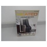 Heated Faux Fur Throw Blanket