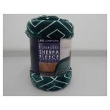Sherpa Fleece Throw Blanket