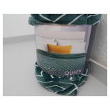 Reversible Sherpa Fleece Throw Blanket