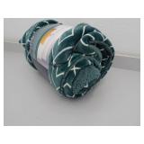 Reversible Sherpa Fleece Throw Blanket