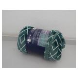 Reversible Sherpa Fleece Throw Blanket