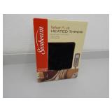 Velvet Plush Heated Throw Blanket