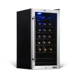 Newair 27-Bottle 16.9" Stainless Steel Freestanding Compressor Wine Fridge