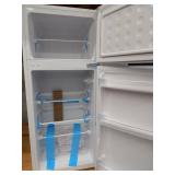 4.5 cu. ft. 2-Door Mini Refrigerator in White with Freezer