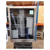 23.42 in. Single Zone 190 Can Beverage Cooler Refrigerator Built-in/Freestanding Silver Stainless Steel