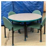 MSRP $3000 High Quality "Bola" For Children Seating With Round Table & 4 Chairs - Meets or exceeds ANSI/BIFMA X5.5 durability and safety standards - In Excellent Condition!