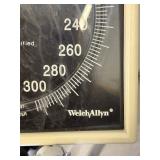 Lot of 2 Welch Allyn Wall Mount Blood Pressure Aneroid Sphygmomanometers with Wire Baskets - Need A little clean up - Work great!