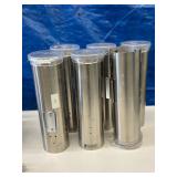 Lot of 6 San Jamar Stainless Steel Water Cup Dispensers - In Great Condition!
