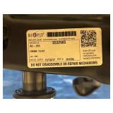 MSRP $1000 High Quality Biofit Regent Height Adjustable Chrome Bench Height Stool Chair With Adjustable Foot Ring - Black - Great Condition - Seat Fabric Has Wear Spot On Back! Backed by a 13-year war