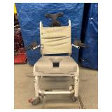 Aquatec Tilt-in-space and Recline Rolling Shower, Pool & Commode Chair - Good Working Condition! No Legrests!