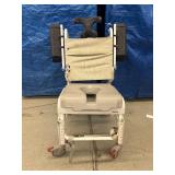 Aquatec Tilt-in-space and Recline Rolling Shower, Pool & Commode Chair - Good Working Condition! No Legrests!