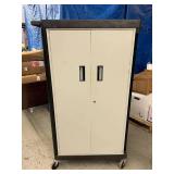 Luxor Mobile Storage Cabinet - 32in.W x 24in.D x 60in.H, Locking - No Key - Can Be Bought Online For $5.00 - Good Condition! Normal Wear & Tear!