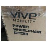 MSRP $1000 NEW IN BOX Vive Folding Electric Wheelchair - Foldable Wheel Chair, Narrow Power Scooter, Heavy Duty, TSA Approved - Compact Size for Seniors Adults - Battery Portable, Folds, Shock-Absorbi