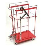 MSRP $1200 = 2 Cardinal Health SharpsCart™ Sharps Collector Cart Foot Operated Cart Metal - Appear New?  For Use With : 12 and 18 Gallon sliding lid Large Volume and CHEMOSAFETY containers