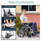 MSRP $1000 NEW IN BOX Vive Folding Electric Wheelchair - Foldable Wheel Chair, Narrow Power Scooter, Heavy Duty, TSA Approved - Compact Size for Seniors Adults - Battery Portable, Folds, Shock-Absorbi
