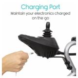 MSRP $1000 NEW IN BOX Vive Folding Electric Wheelchair - Foldable Wheel Chair, Narrow Power Scooter, Heavy Duty, TSA Approved - Compact Size for Seniors Adults - Battery Portable, Folds, Shock-Absorbi