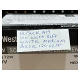 12 Pack 100 Watt A19 Light Bulbs