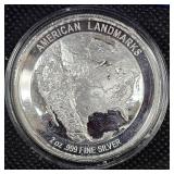 2 oz Grand Canyon "Fine Silver" American Landmarks