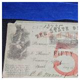 1862 Mississippi Fifty Dollar Note