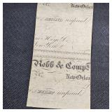 Railroad Three Dollar Note, New Orleans, Jackson, Great Northern