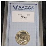 1976 S MS64 Kennedy 50c  AACGS
