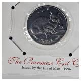 1oz 1996 Isle of Man "The Burmese Cat Coin"