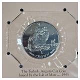 1995 Isle of Man "The Turkish Angora Cat coin