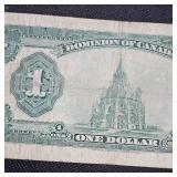 1923 Canadian $1 Large Note Green Seal