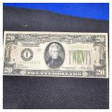 1928 B $20 Gold Certificate