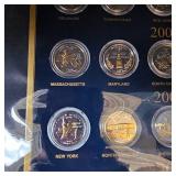 Fifty United States 24kt Gilded Quarter Dollar Collection