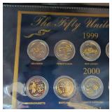 Fifty United States 24kt Gilded Quarter Dollar Collection