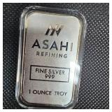 1oz ASAHI Silver Ingot Capsulated
