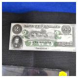 $2 Conneticut Obsolete Note UNC