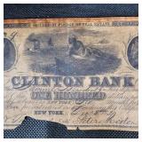 $100 1839 New York Obsolete note,