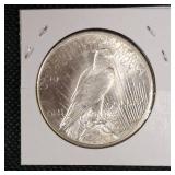 1924 Peace $1 UNC, Very Nice